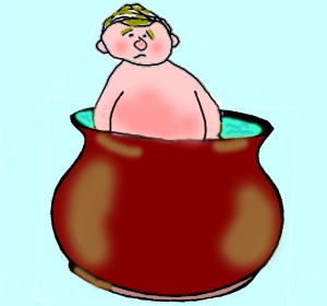 man in pot