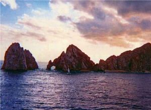 Rock formation in Cabo San Lucas, Baja, Mexico
