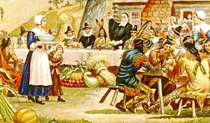 Thanksgiving scene