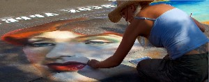 Sidewalk artist