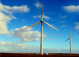 Wind turbines, Harrowgate, England